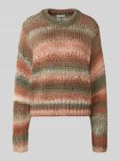 Apricot Relaxed Fit Strickpullover mit Rundhalsausschnitt in Rostrot, ...