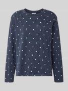 Jake*s Casual Pyjama-Oberteil mit Rundhalsausschnitt in Dunkelblau, Gr...