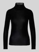 Luisa Cerano Longsleeve mit Stehkragen in Black, Größe 38