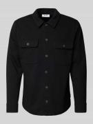 Only & Sons Freizeithemd mit Knopfleiste Modell 'NEWKODYL' in Black, G...
