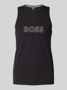BOSS Tanktop mit Label-Print Modell 'Beach' in Black, Größe S