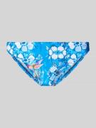 HOM Slim Fit Badehose mit Label-Patch Modell 'Kolibries' in Tuerkis, G...