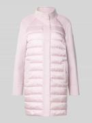 Marc Cain Knielanger Steppmantel aus Escorial Woll-Mix in Hellrosa, Gr...