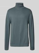 Jack & Jones Rollkragenpullover mit Rippenbündchen in Blau, Größe L