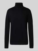 Jack & Jones Rollkragenpullover mit Rippenbündchen in Black, Größe S
