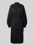 RAINS Mantel mit Steppnähten Modell 'Banja' in Black, Größe S