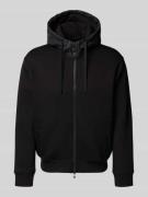 ARMANI EXCHANGE Sweatjacke mit Kapuze in Black, Größe M