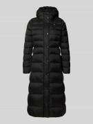 Blauer Usa Daunenmantel mit Kapuze Modell 'ANITA' in Black, Größe L