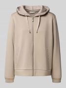 Tom Tailor Regular Fit Sweatjacke mit Viskose-Anteil in Taupe, Größe X...