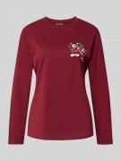 Jake*s Casual Pyjama-Oberteil mit Motiv-Print und Rundhalsausschnitt i...