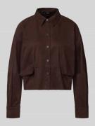 Someday Blazer mit Knopfleiste Modell 'Nylia' in Dunkelbraun, Größe 36