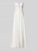 Mascara Regular Fit Brautkleid in semitransparentem Design in Weiss, G...