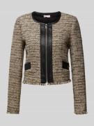 Liu Jo White Regular Fit Blazer mit Eingrifftaschen in Beige, Größe 38