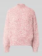 Rich & Royal Strickpullover mit Stehkragen in Rot, Größe L