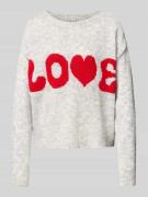 ZABAIONE Loose Fit Strickpullover mit Woll-Anteil in Mittelgrau, Größe...