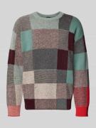 PAUL SMITH Strickpullover mit gerippten Abschlüssen in Petrol, Größe L