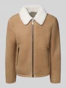 Strellson Regular Fit Lederjacke aus echtem Lammfell Modell 'MONTY' in...