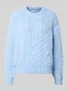 Christian Berg Woman Loose Fit Strickpullover mit Woll-Anteil in Hellb...