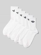 adidas Originals Socken mit Label-Print im 6er-Pack in Weiss, Größe 35...