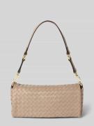 Abro Handtasche mit abnehmbarem Tragehenkel Modell 'MILA' in Taupe, Gr...