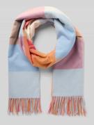 Kurt Beines Schal mit Ausfransungen in Hellblau, Größe 1