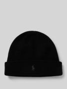 Polo Ralph Lauren Beanie aus reinem Kaschmir in Black, Größe 1