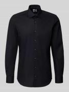 OLYMP Level Five Slim Fit Businesshemd aus Baumwoll-Mix in Black, Größ...