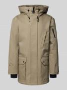 G-LAB Regular Fit Parka mit Pattentaschen Modell 'Fend' in Hellgrau, G...
