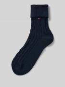 Tommy Hilfiger Stricksocken mit Woll-Anteil in Dunkelblau, Größe 35-38