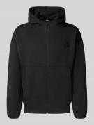 adidas Sportswear Sweatjacke mit Kapuze in Black, Größe L
