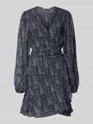 Pepe Jeans Körpernahes Wickelkleid mit Effekgarn-Details Modell 'MAISA...