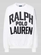 Polo Ralph Lauren Oversized Sweatshirt mit Label-Stitching in Weiss, G...