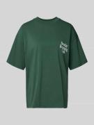 ANOTHER COTTON LAB Oversized T-Shirt mit Rundhalsausschnitt in Dunkelg...