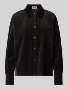 Drykorn Hemdbluse aus Cord Modell 'CLOELIA' in Schoko, Größe 34