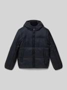 CHAMPION Steppjacke mit Kapuze und Logo-Print in Black, Größe 152