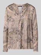 Betty Barclay Blusenshirt mit V-Ausschnitt in Hellgrau, Größe 36