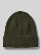 MCNEAL Strickmütze aus Viskose-Mix in Ripp-Optik in Dunkelgruen, Größe...