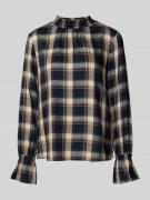 Zero Blusenshirt mit Stehkragen in Marine, Größe 38