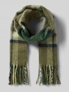 Pieces Schal mit Allover-Muster Modell 'BEA' in Dunkelgruen, Größe 1