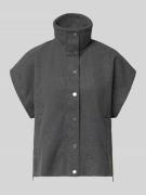 Soyaconcept Weste mit Stehkragen Modell 'VAGNA' in Dunkelgrau Melange,...