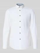 BOSS Slim Fit Businesshemd aus Baumwoll-Mix Modell 'HANK' in Weiss, Gr...