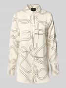 s.Oliver BLACK LABEL Regular Fit Langarmbluse aus Satin in Offwhite, G...