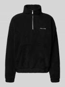 Pegador Fleecepullover mit Troyer-Kragen Modell 'PUKA' in Black, Größe...