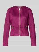 ZABAIONE Jacke mit Reißverschlusstaschen Modell 'Lu44ciaa' in Bordeaux...