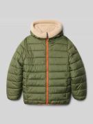 Killtec Wendejacke in Stepp-Optik in Oliv, Größe 140