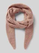 Pieces Schal aus Rippstrick Modell 'PYRON' in Rosa, Größe 1