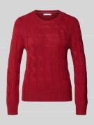 Tommy Hilfiger Regular Fit Strickpullover aus reiner Wolle in Rot, Grö...