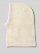 Pieces Balaclava mit Tunnelzug Modell 'NAMBI' in Offwhite Melange, Grö...