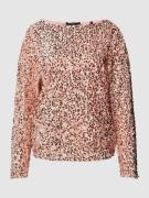 Zero Longsleeve mit Paillettenbesatz in Rose, Größe 44