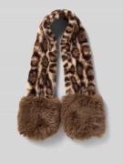 Loevenich Schal mit Label-Applikation in Taupe, Größe 1